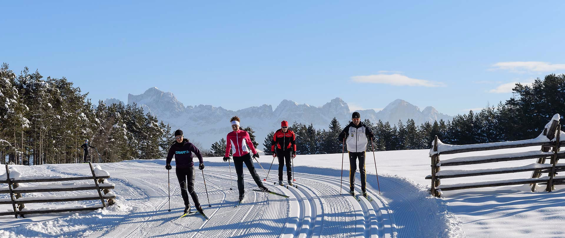 Cross-country skiing with panoramic views 