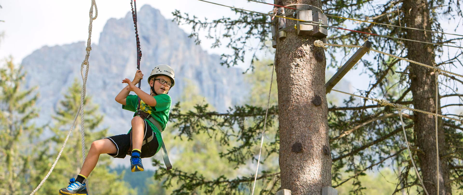 Forest climbing garden in Obereggen 