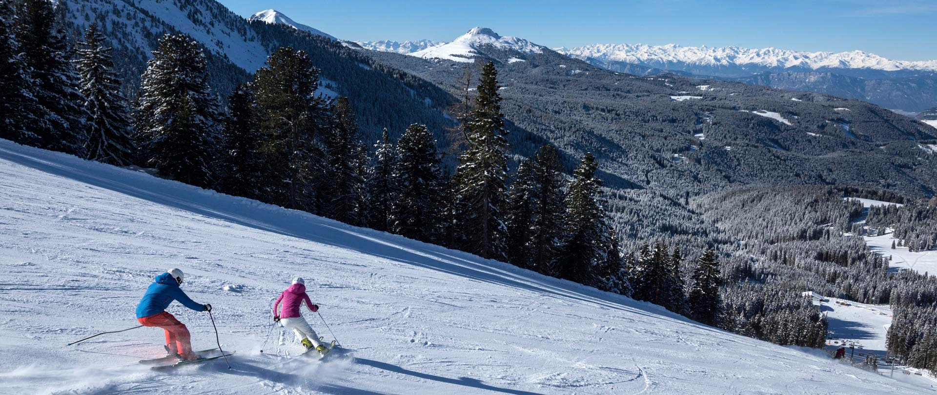 Obereggen – perfectly prepared pistes. 