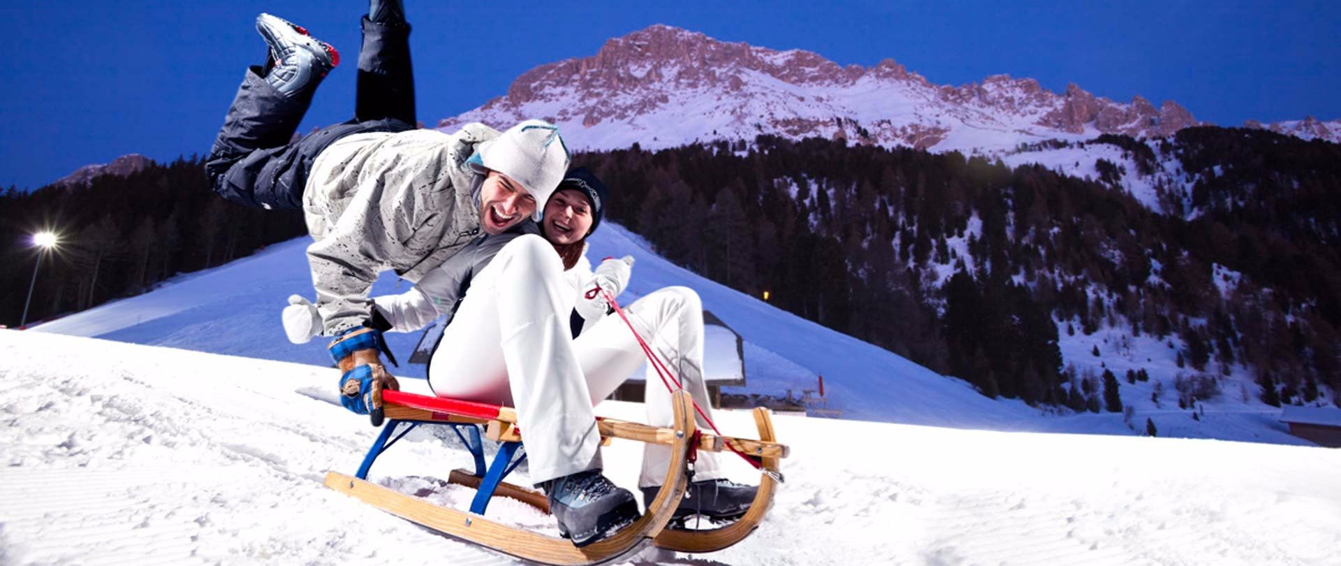 Tobogganing fun in Obereggen 