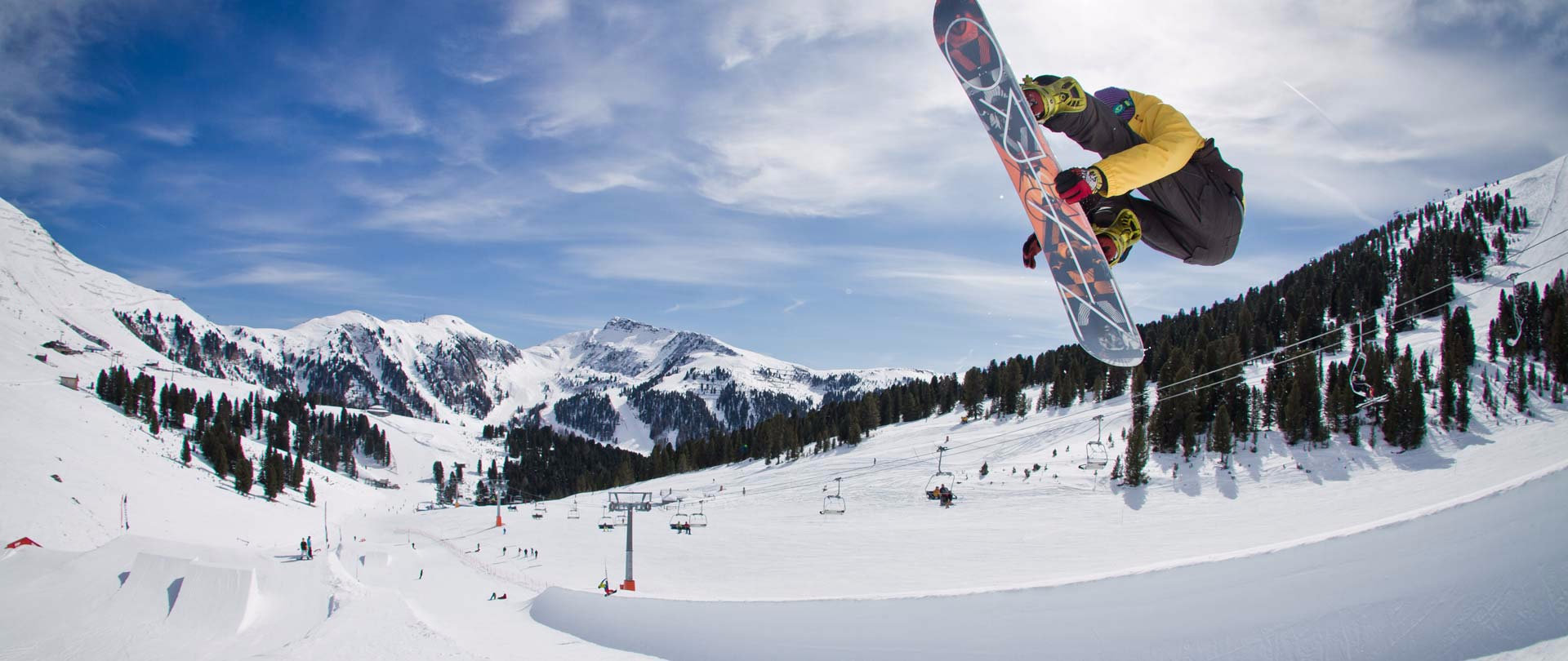 Snowboarden in Obereggen