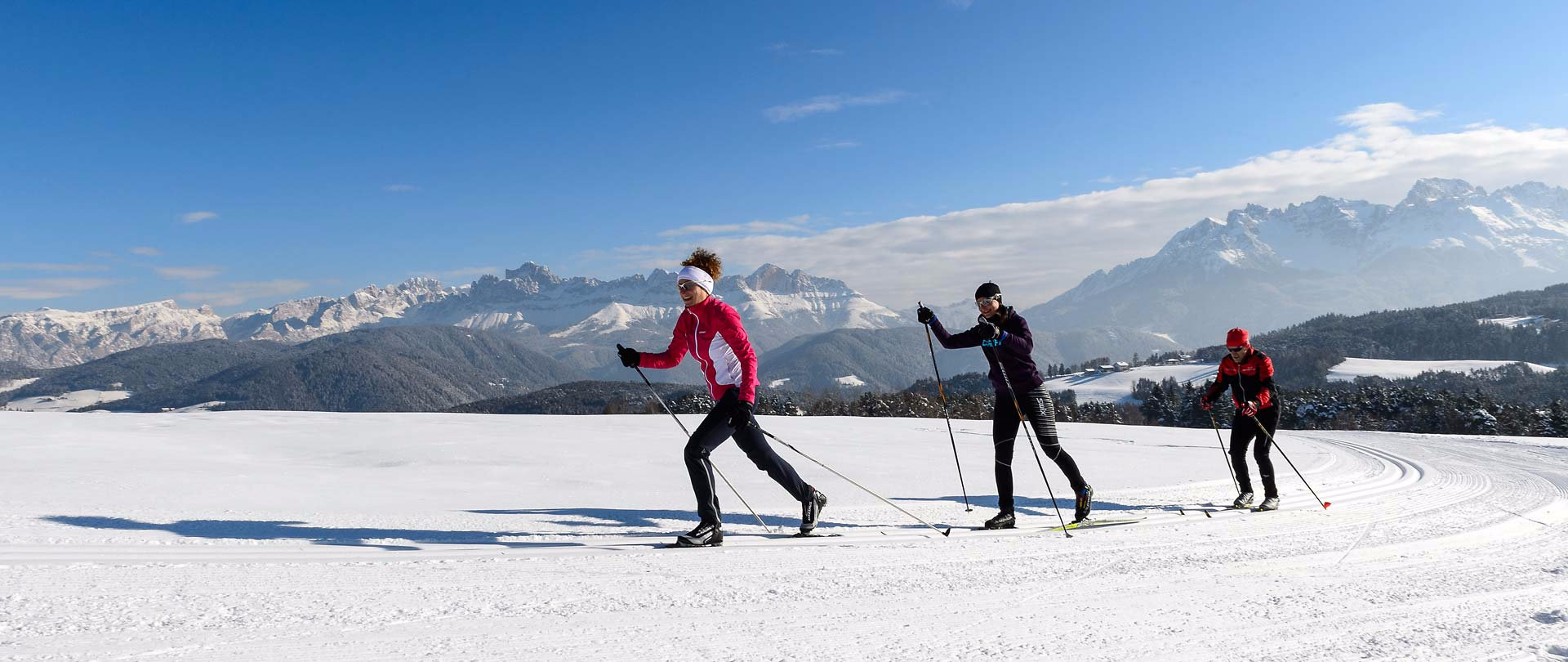 Superbly groomed cross-country skiing trails 