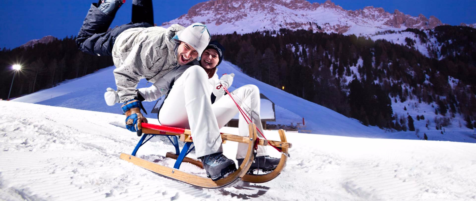 Tobogganing in the Eggental 