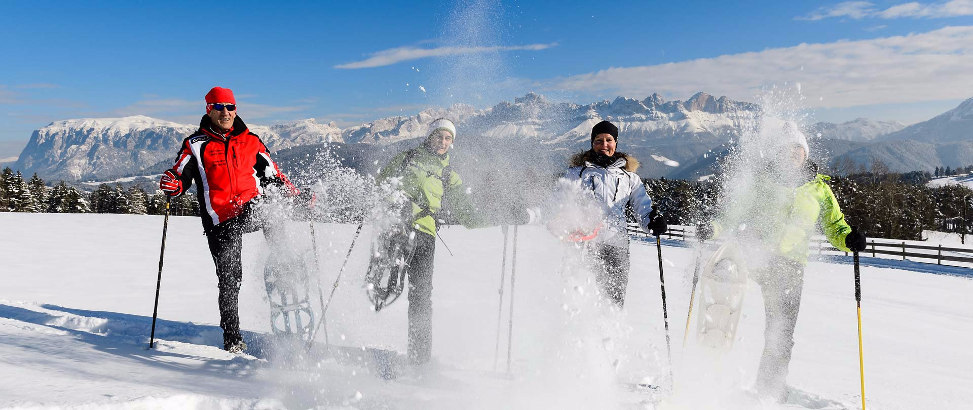 Andare con le ciaspole in Alto Adige 