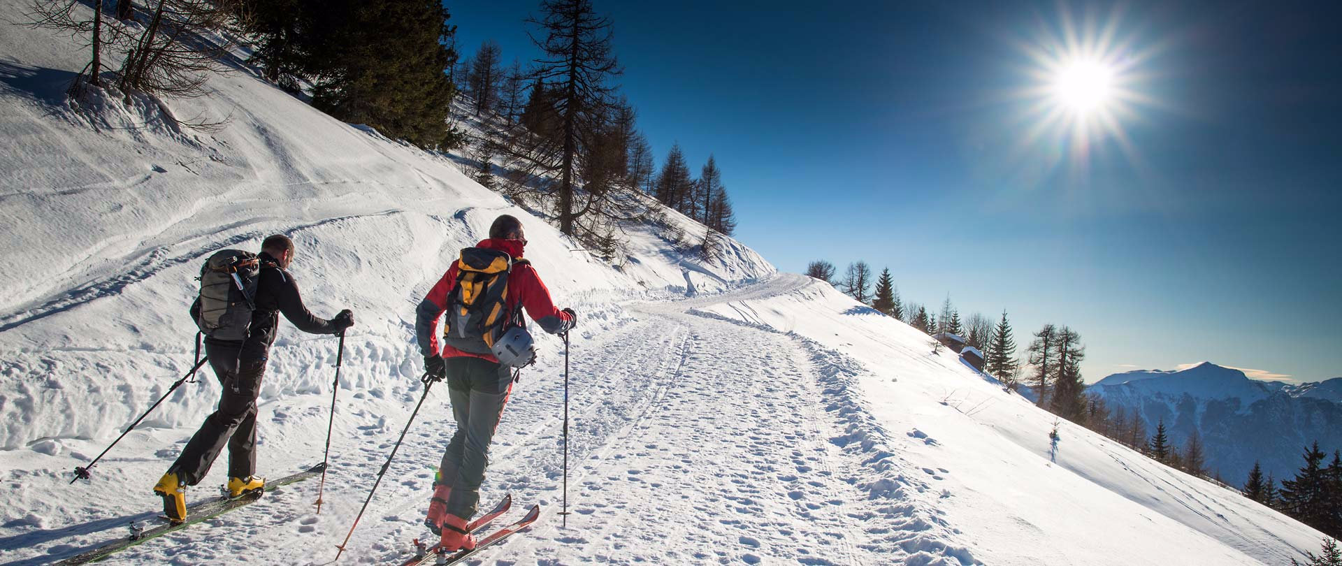 Ski touring in the Dolomites... 